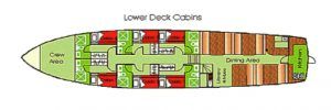 Floreana yacht galapagos deck plan
