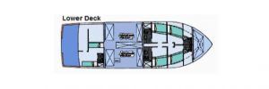 Daphne Yacht galapagos Deck Plan