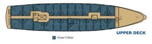 La Pinta yacht galapagos Deck Plan
