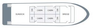 Estrella de Mar Yacht galapagos Deck Plan