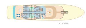 Tip top IV Yacht galapagos Deck Plan