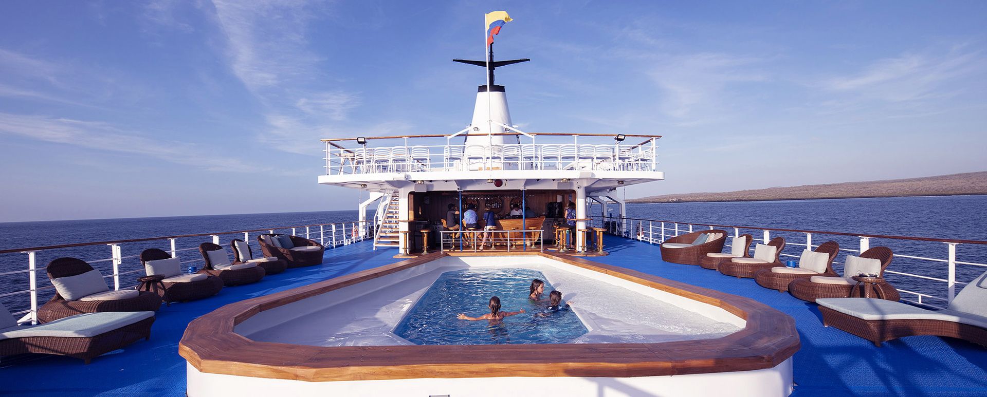pool on board the Galapagos Legend
